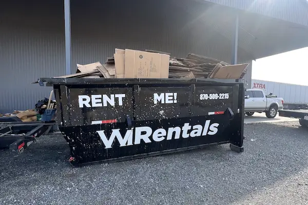 WI Rentals roll-off dumpster available in Stuttgart, Arkansas